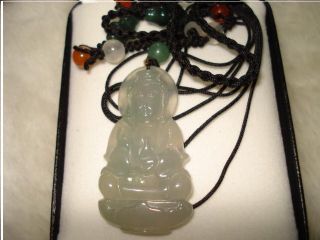 White jade Kwan-yin pendant